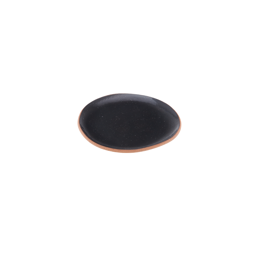 O Ceramics Appetizer Plate | Black