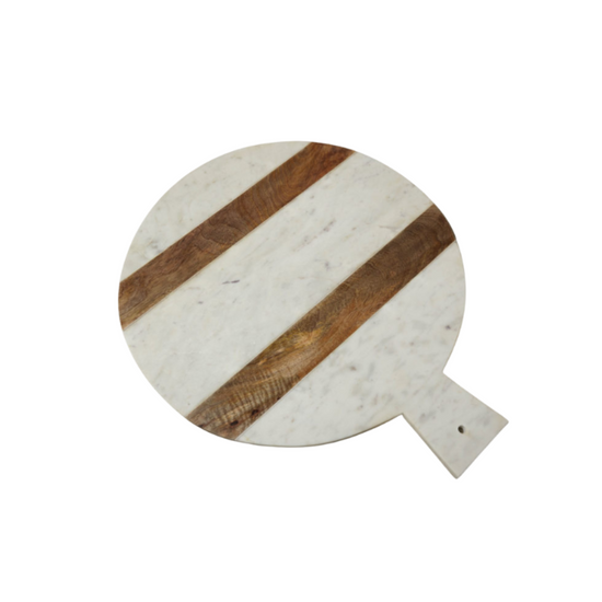 Pavia Oversized Serving Board - Marble | wood