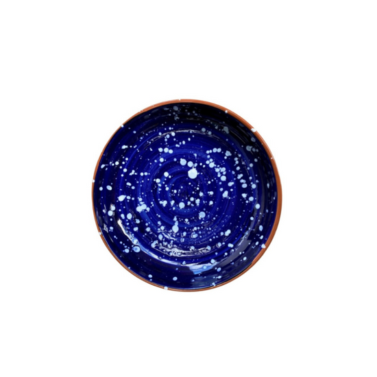 Load image into Gallery viewer, Salpico Bowl | Large, Blue &amp;amp; White Dots
