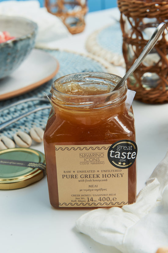 Pure Greek Honey w/ Comb