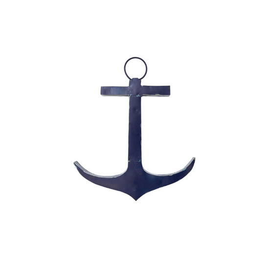 Recycled Metal Anchor | Navy Blue