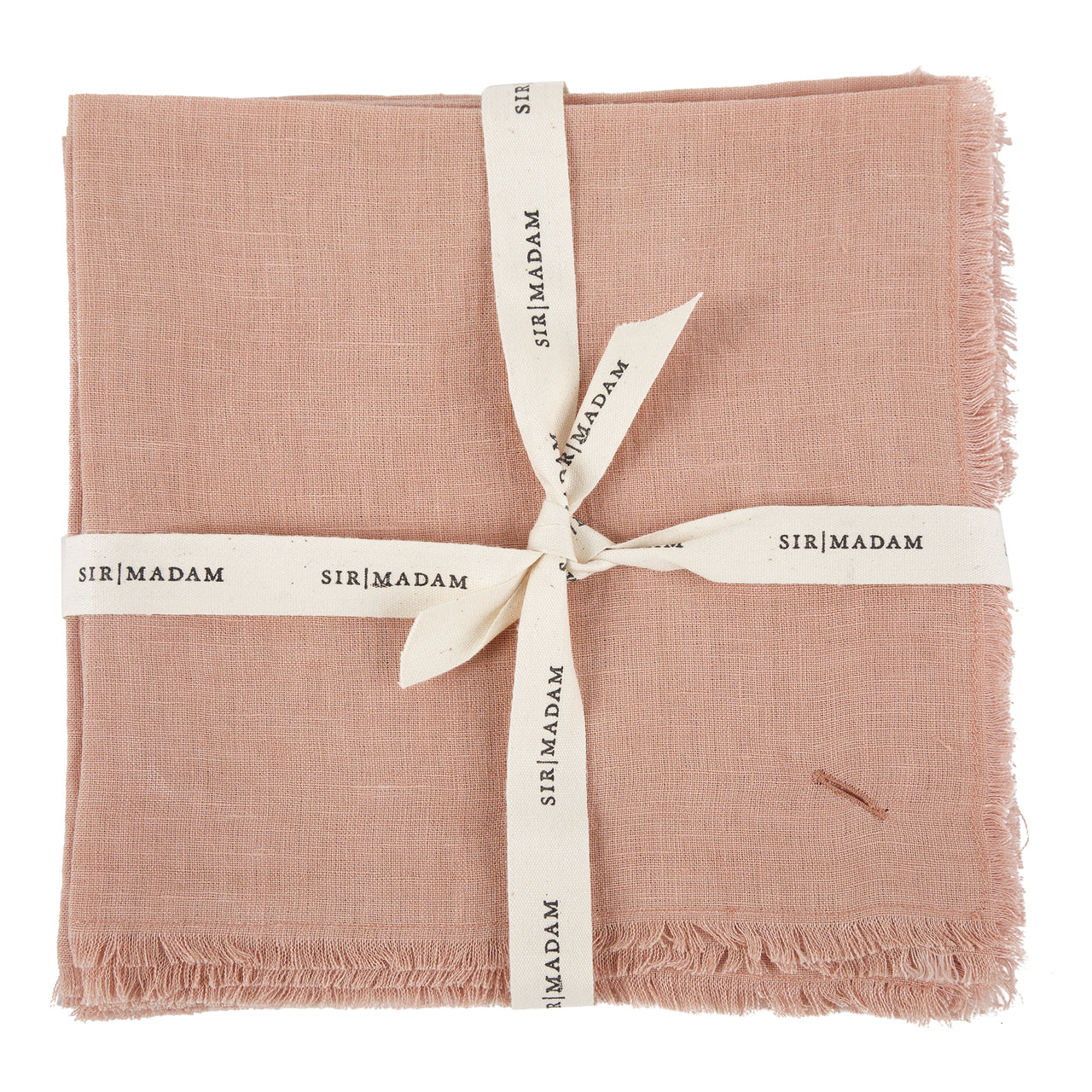 Solid Linen Napkins | Set of 4 | Salmon