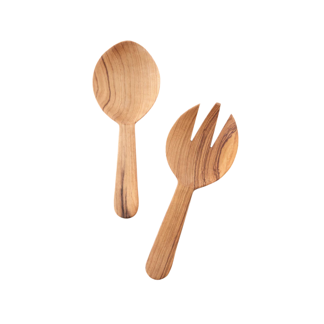 Load image into Gallery viewer, All Natural Wood Salad Server

