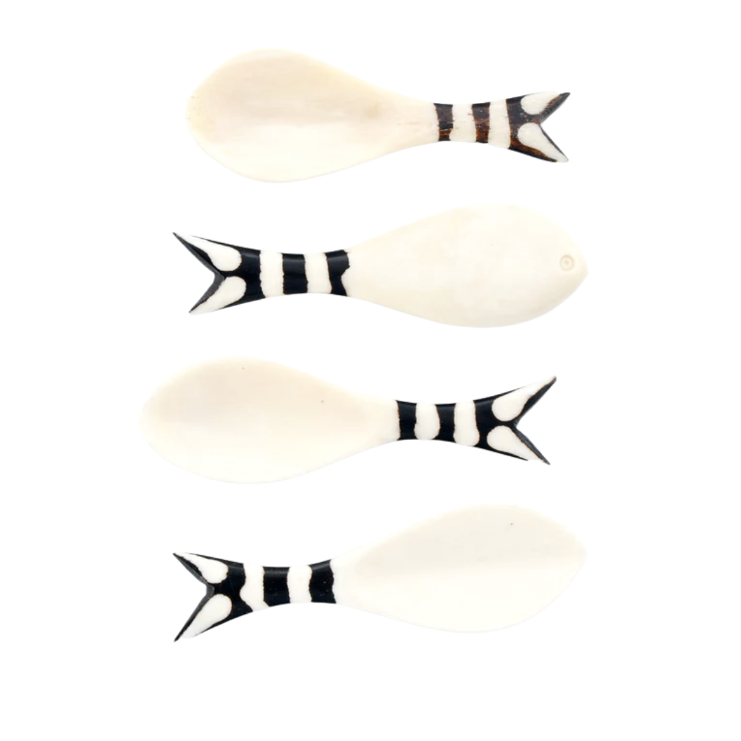 Bone Fish Spoons - Set of 4