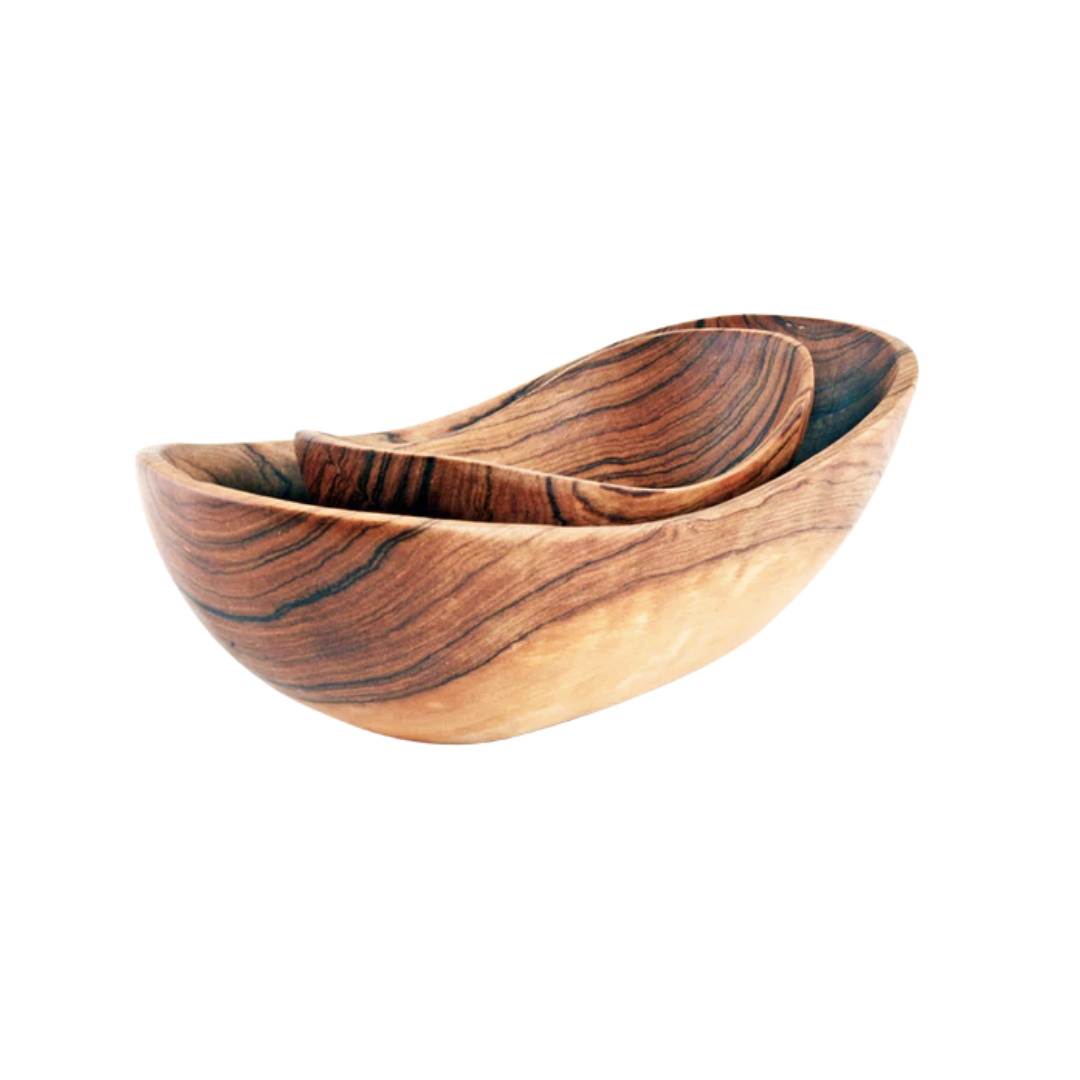 Wood Dippy Dip Bowls - Set of 2