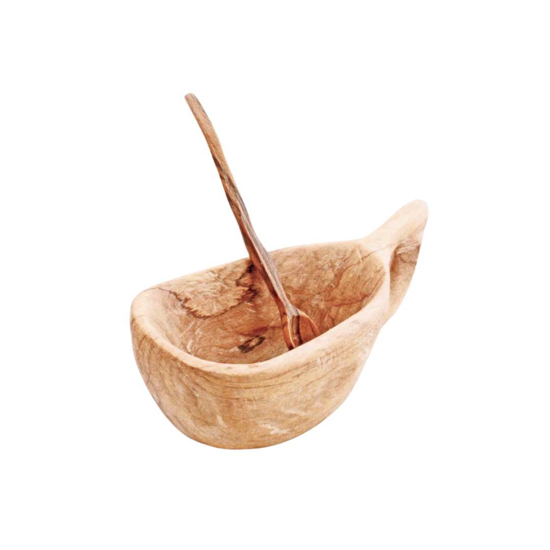 Wild Olive Wood Spice Bowl