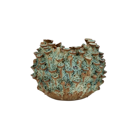 Green Moss Vase Coral Effect | Large
